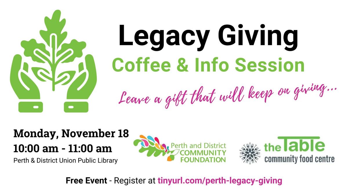 Legacy Giving Coffee & Info Session