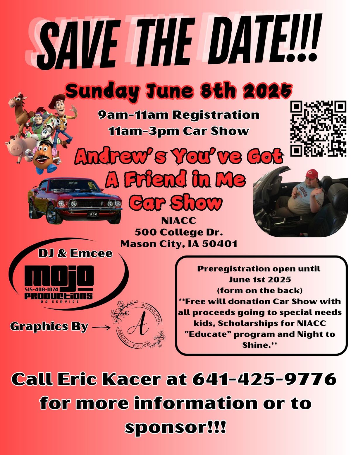 Sunday June 8th 2025 Andrew's You've Got a Friend in Me Car Show 