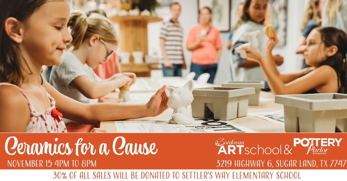 Ceramics for a Cause Settler's Way Elementary School