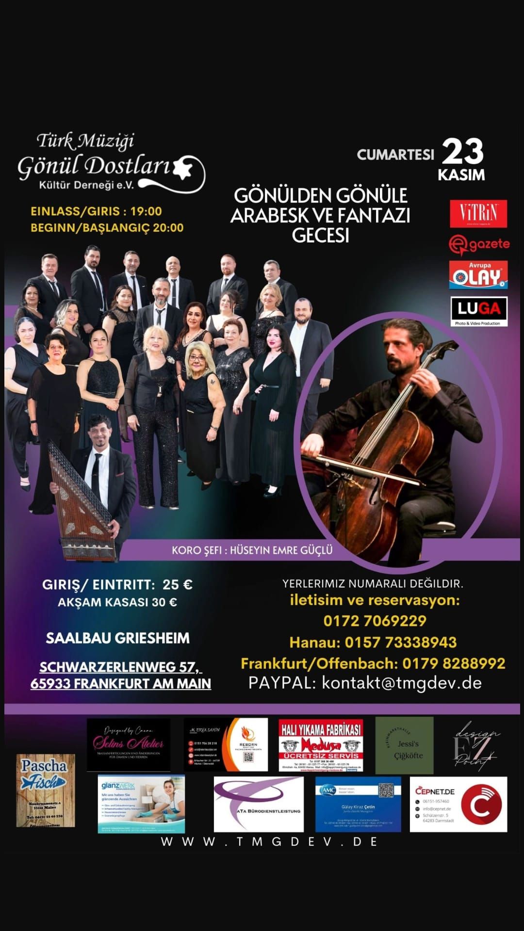 ARABESK VE FANTAZI KONSER\u0130 FRANKFURT 