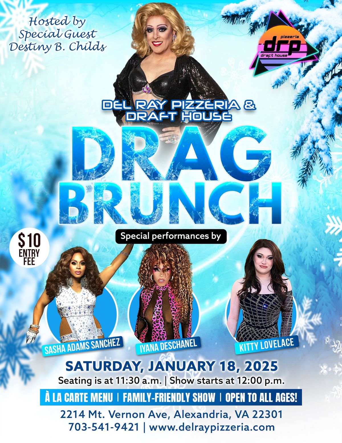 Drag Brunch at Del Ray Pizzeria