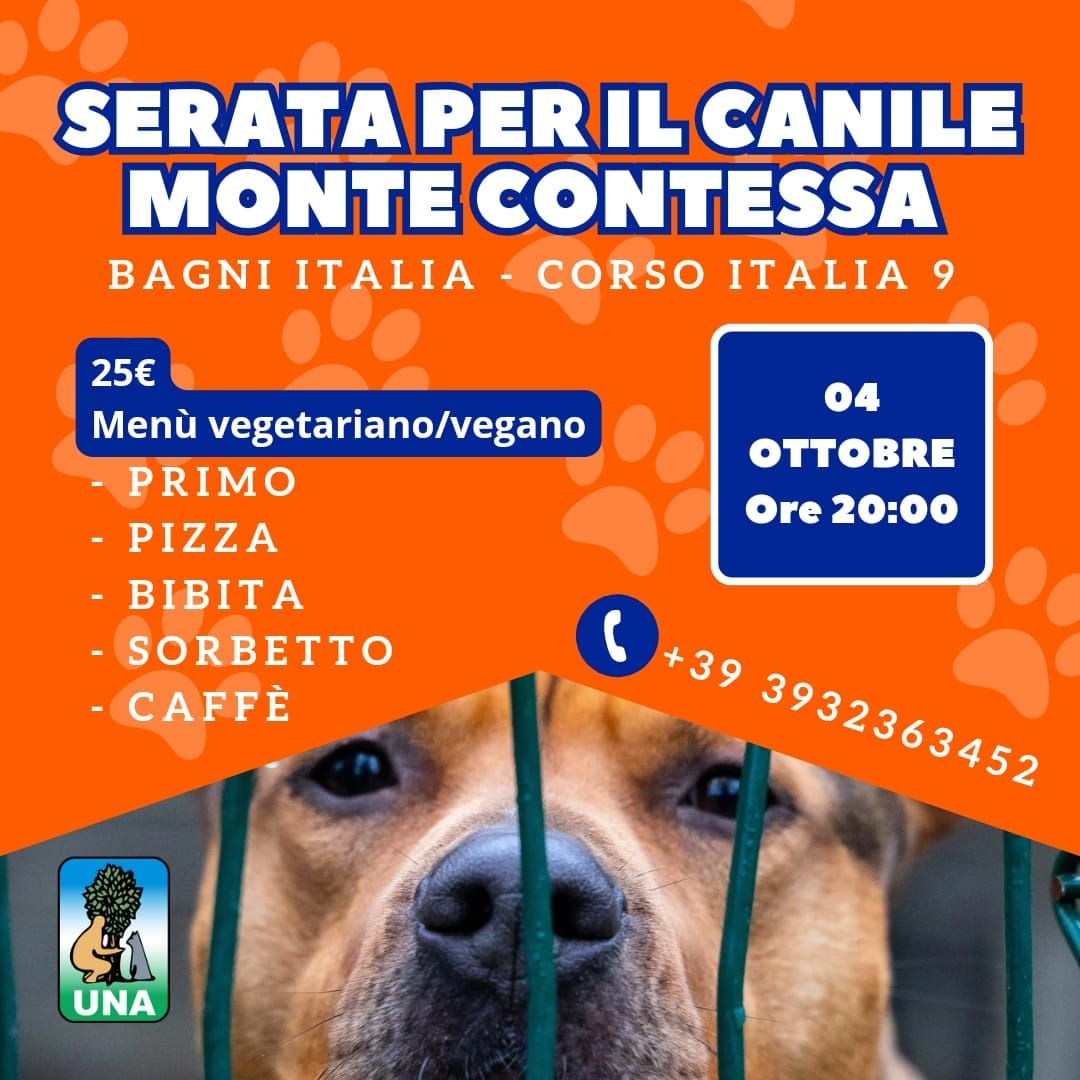 Cena di beneficenza per gli ospiti del canile