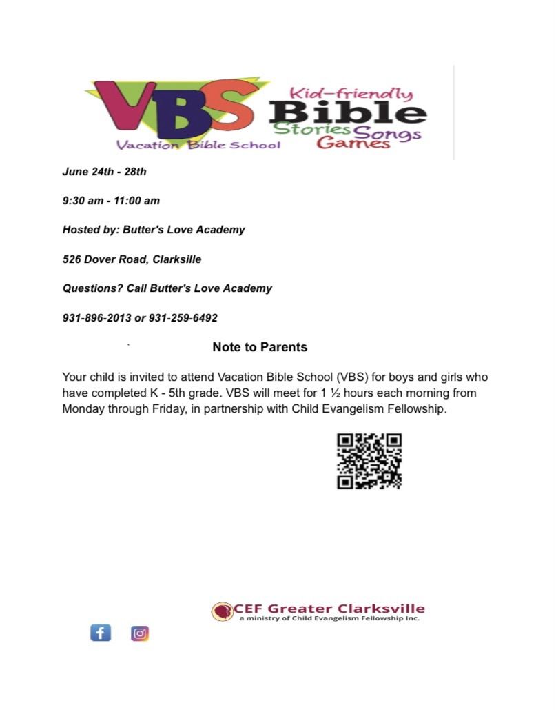 Vacation Bible School (VBS)