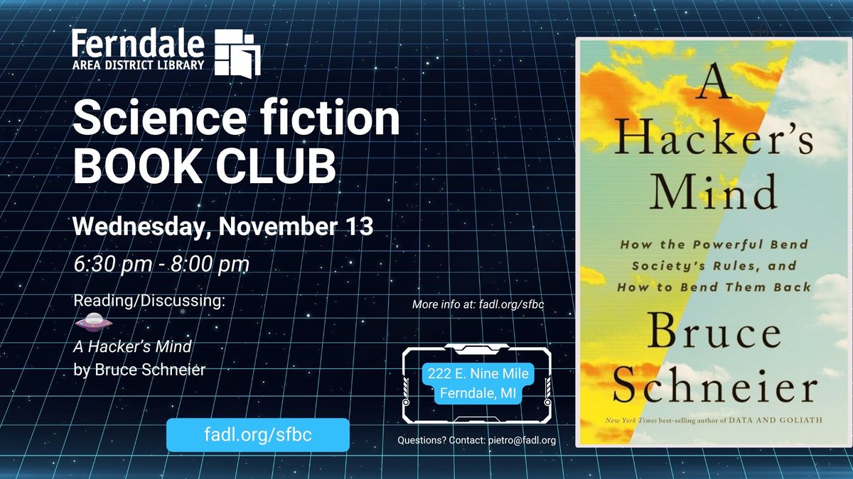 Sci-Fi Book Club: A Hacker's Mind