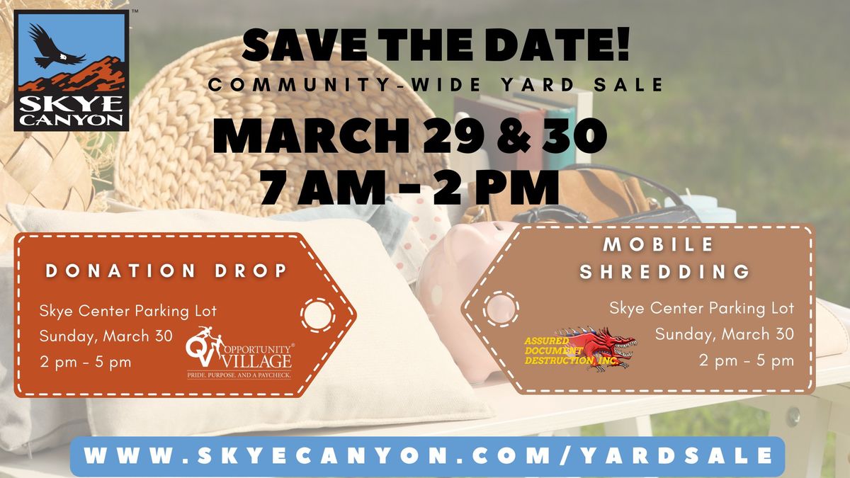 Skye Canyon Spring Yard Sale