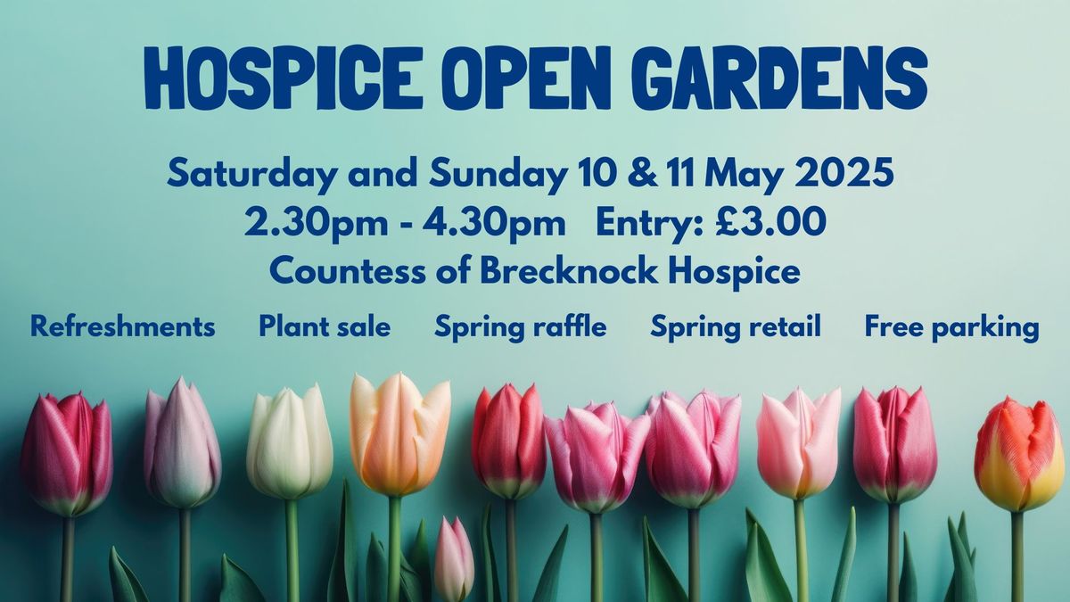 Hospice open gardens weekend