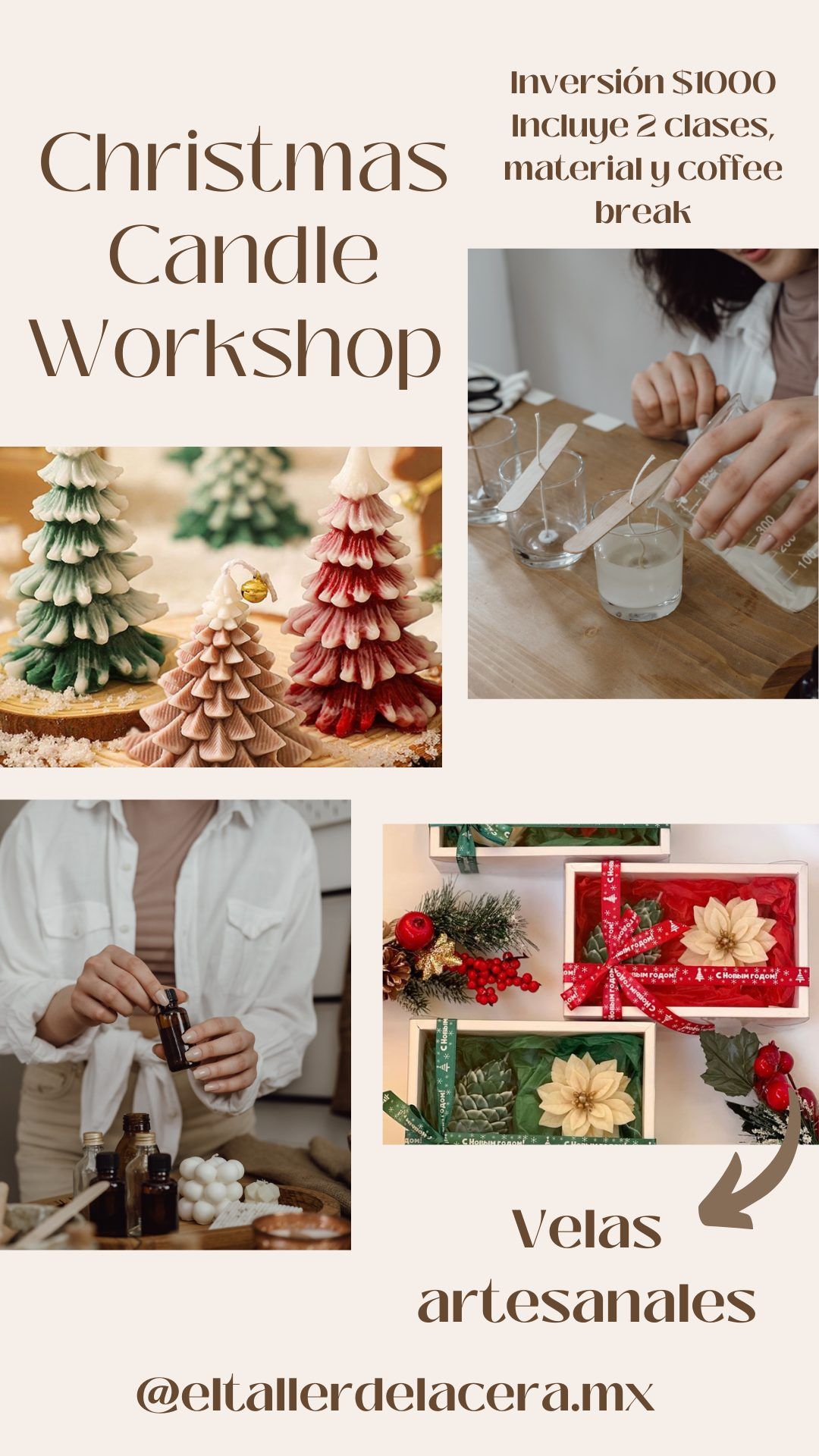 Workshop de Velas de Navidad!