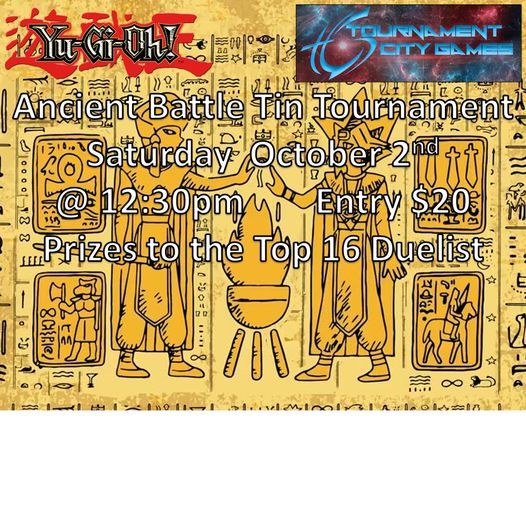 YuGiOh Ancient Battle 2021 Tin Tournament, Tournament City Games
