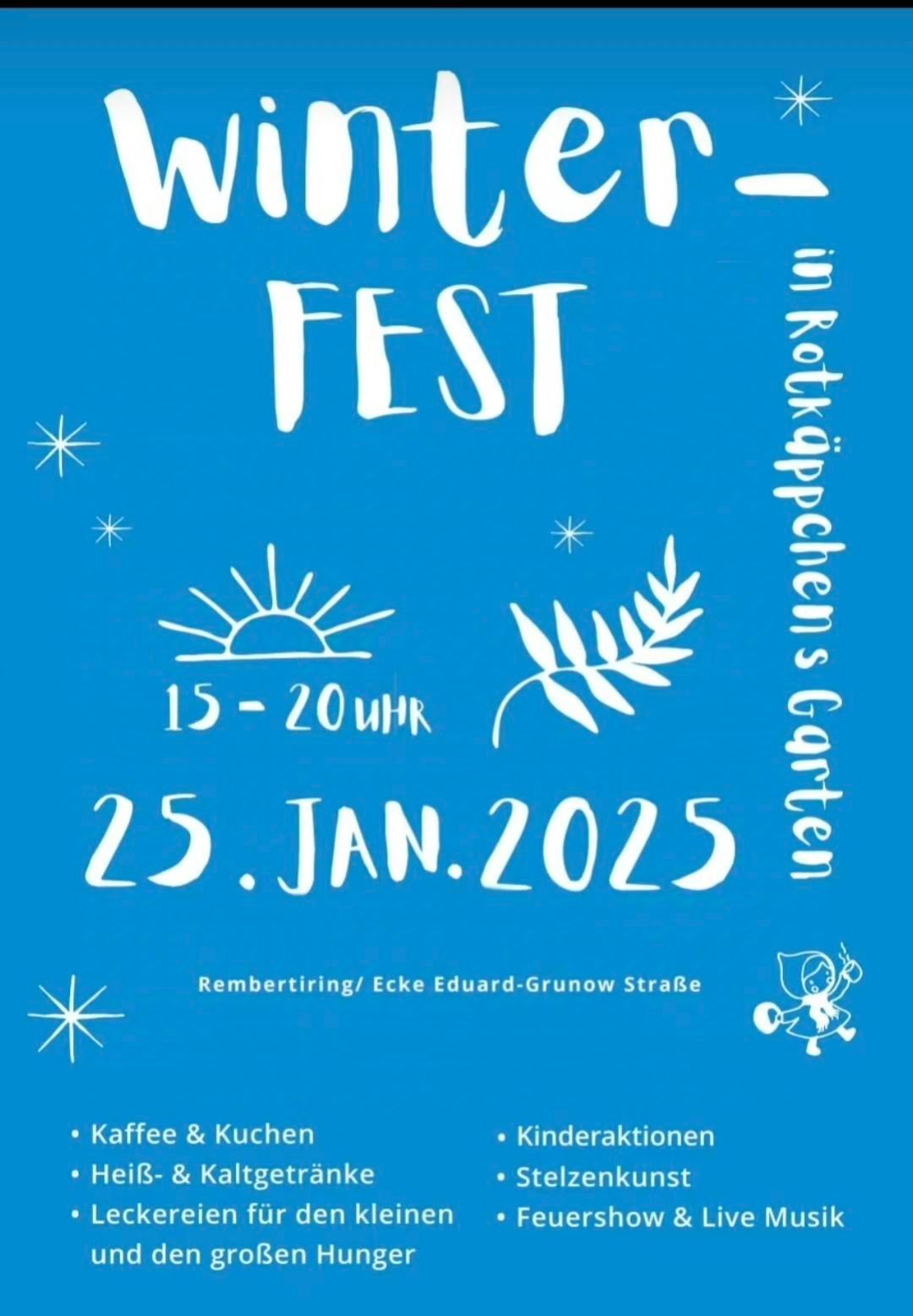 Winterfest in Rotk\u00e4ppchens Garten