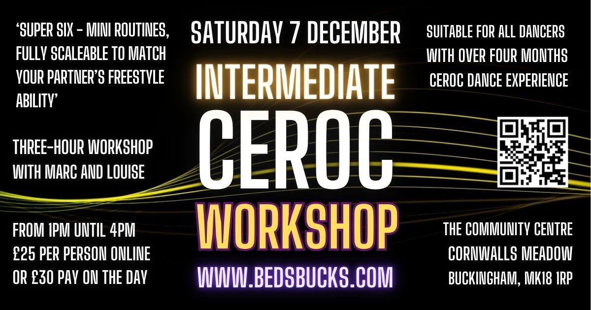 Ceroc Intermediate Workshop - Saturday 7 December