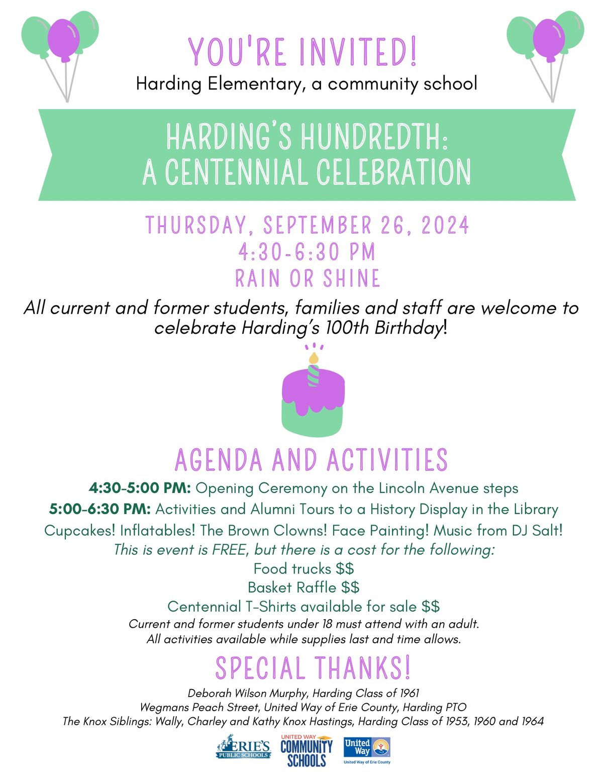 Harding\u2019s Hundredth: A Centennial Celebration