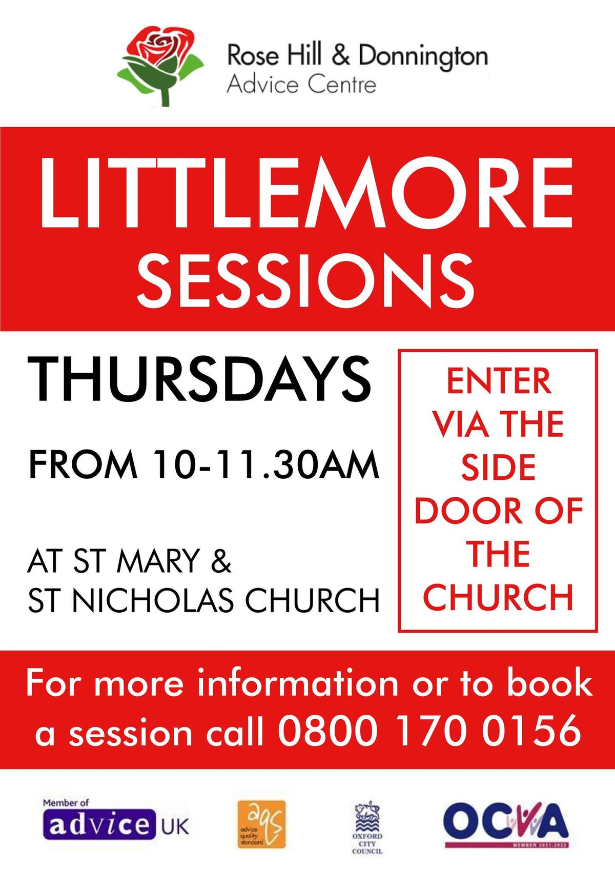 Littlemore Advice Centre Sessions