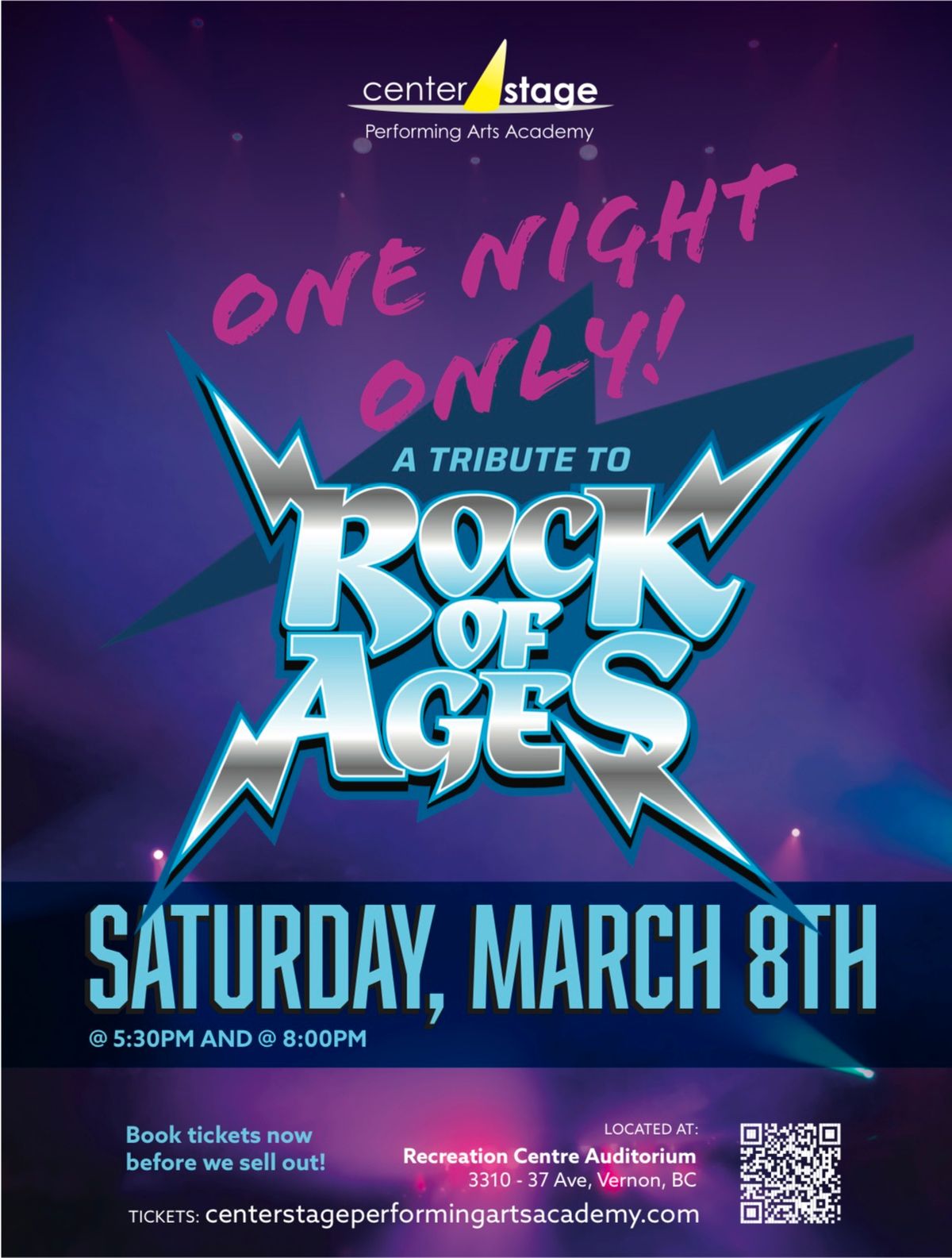 Encore Presents A Tribute to Rock of Ages and the era of 1980\u2019s Rock and Roll!