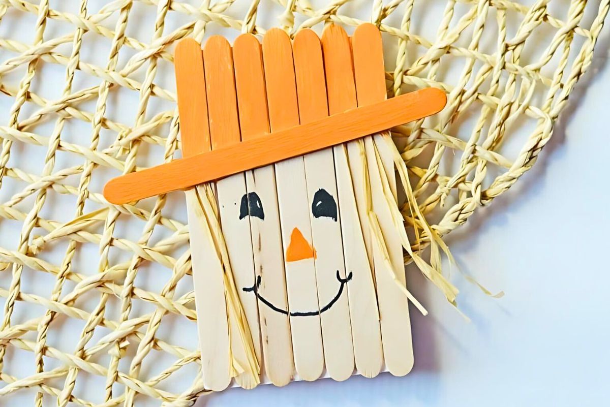 Passive Craft of the Week: Popsicle Stick Scarecrow