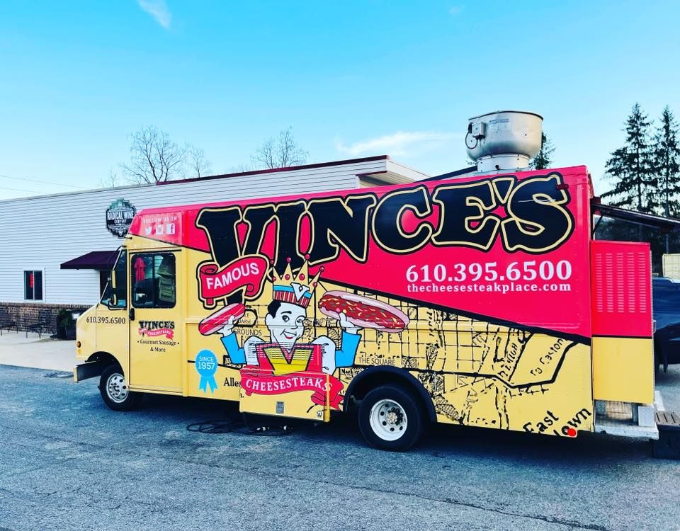 Vince\u2019s Cheesesteaks @ Radical Wine!