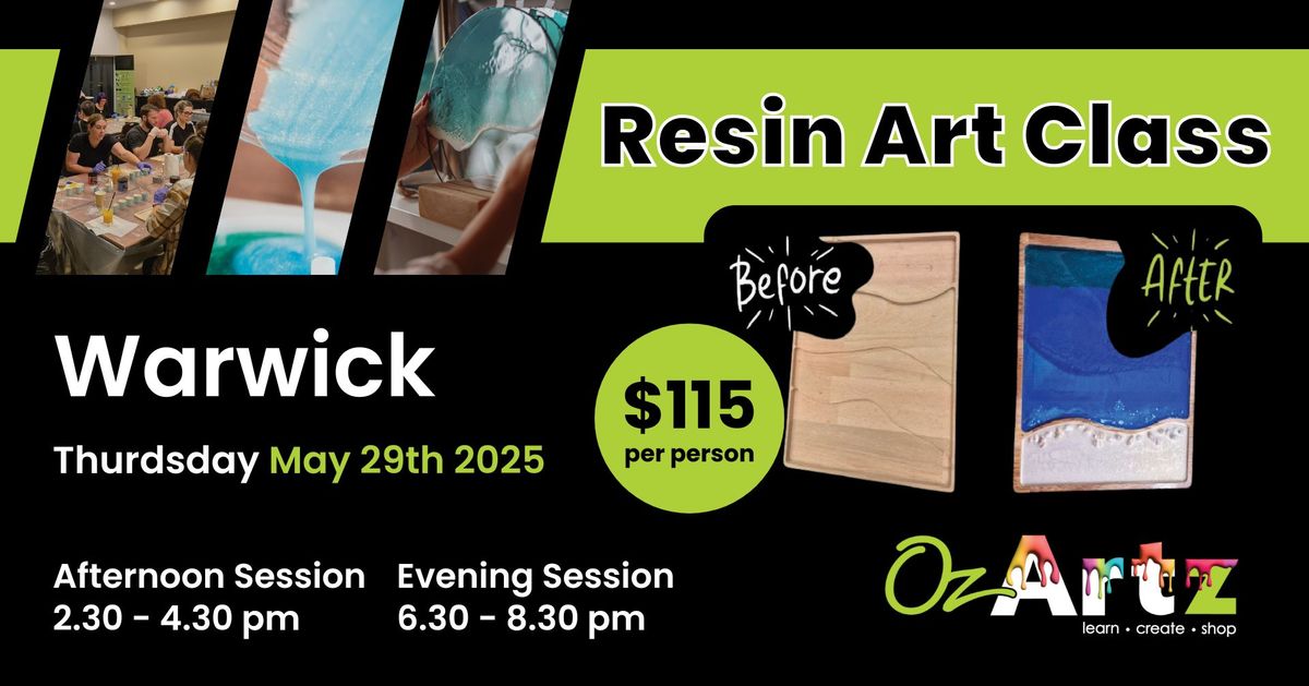 OzArtz Resin Art Class