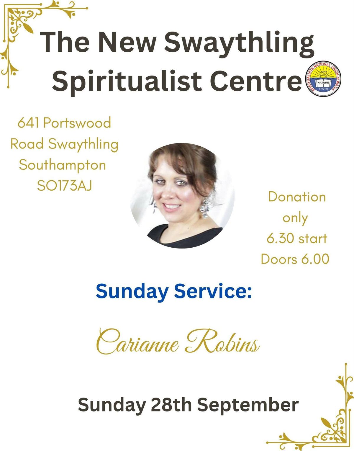 Sunday Service  with Carieanne Robins 