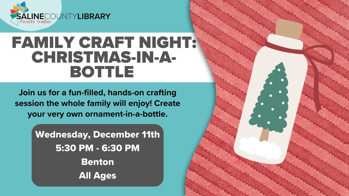 Family Craft Night: Christmas in a Bottle