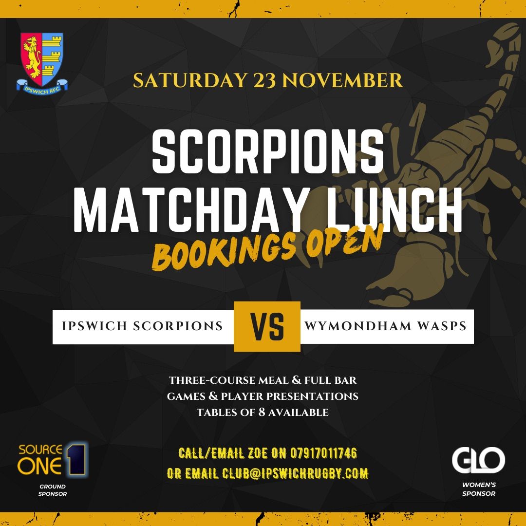 SCORPIONS MATCH DAY LUNCH