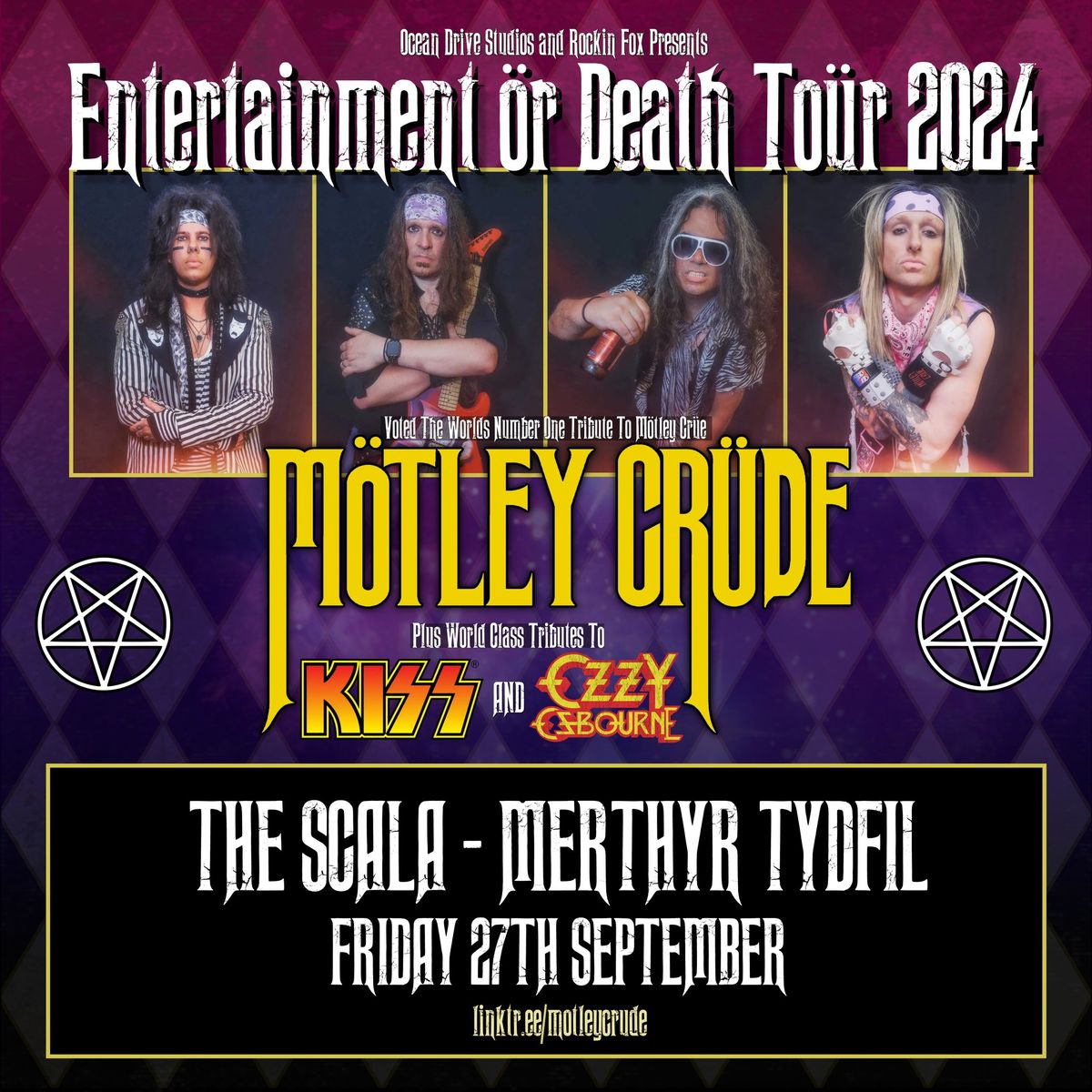 M\u00d6TLEY CR\u00dcE - KISS - OZZY OSBOURNE \/ LIVE @ The Scala, Merthyr Tydfil