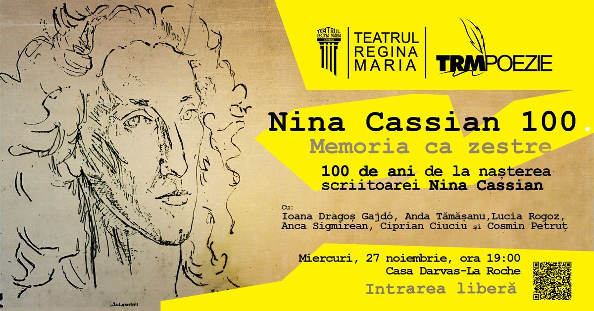 NINA CASSIAN 100. MEMORIA CA ZESTRE | TRM poezie