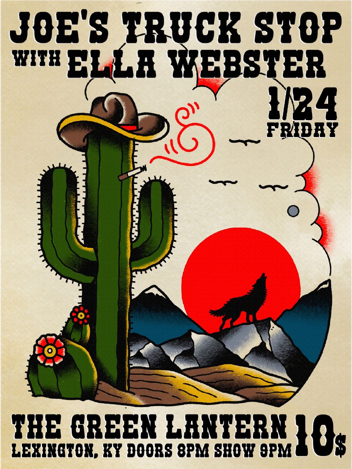 \u00a1Joe's Truck Stop and Ella Webster at The Green Lantern!