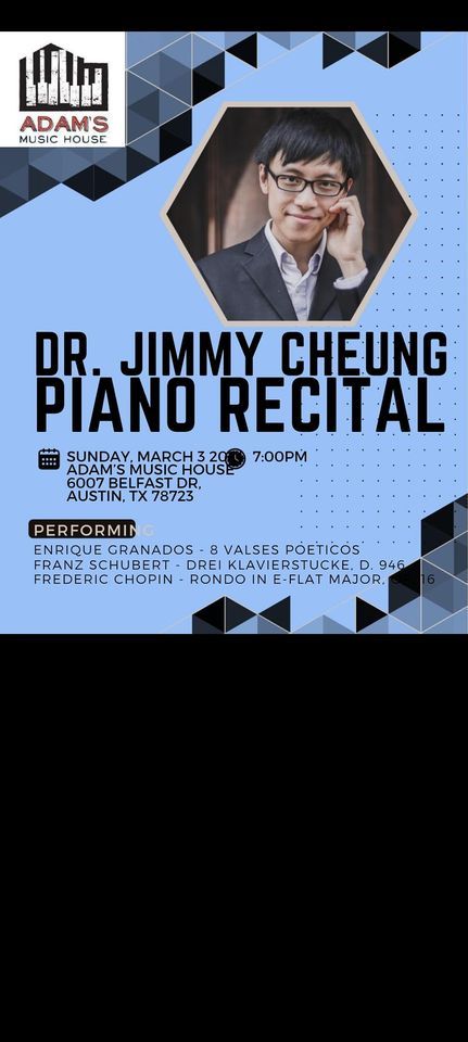 Jimmy Cheung in Recital 