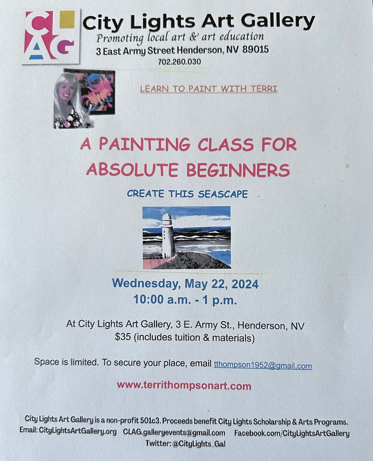 A Painting For Absolute Beginners with Terri Thompson