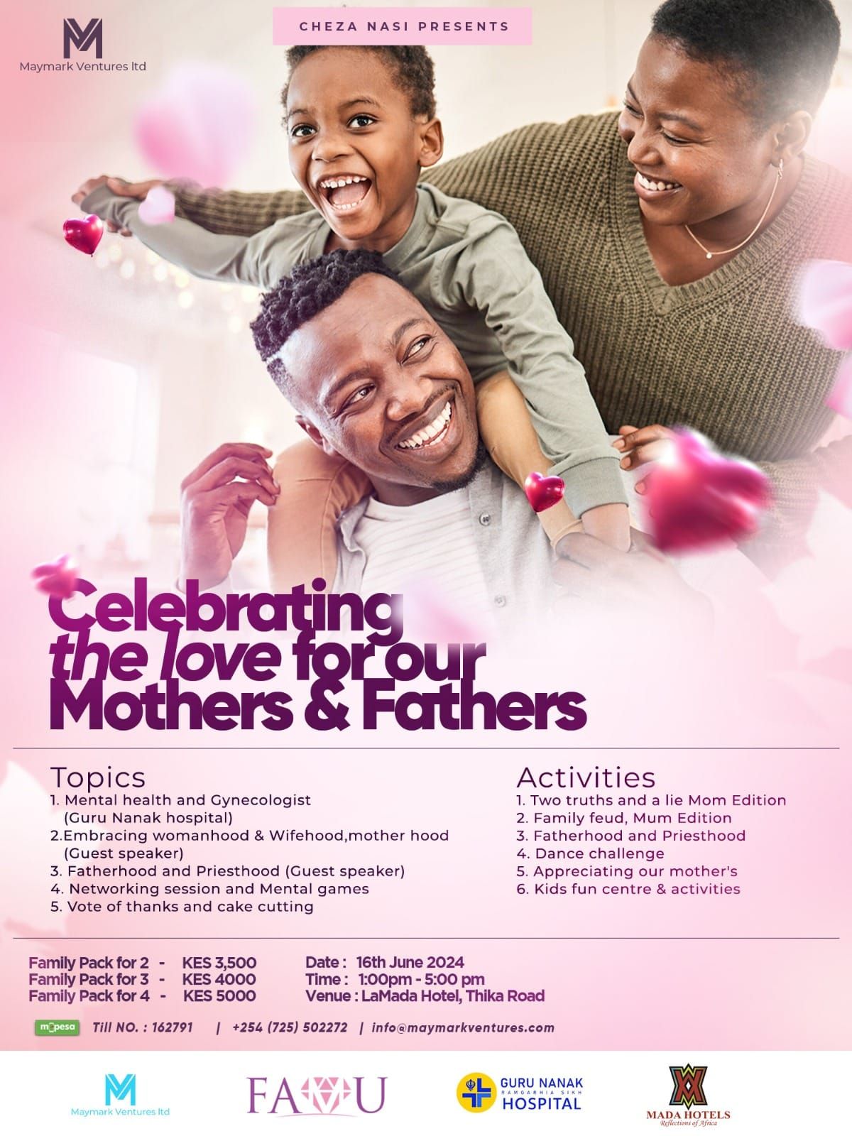 Celebrating our Mothers and Fathers Event