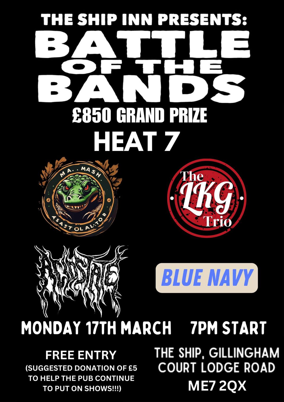 SHIP BOTB '25 HEAT 7: LKG TRIO \/ BLUE NAVY \/ ACID STATE \/ MASH POTATO ALLIGATOR