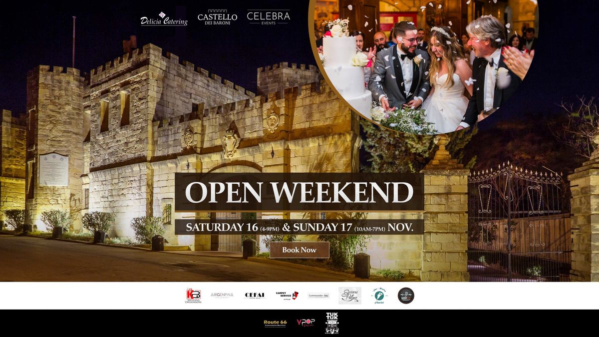 Weddings Open Weekend at Castello Dei Baroni \ud83c\udff0