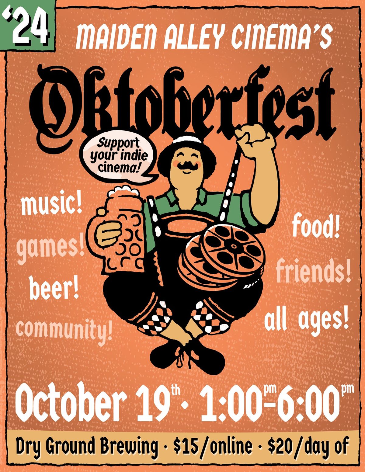 Maiden Alley Cinema's Oktoberfest Fundraiser 2024