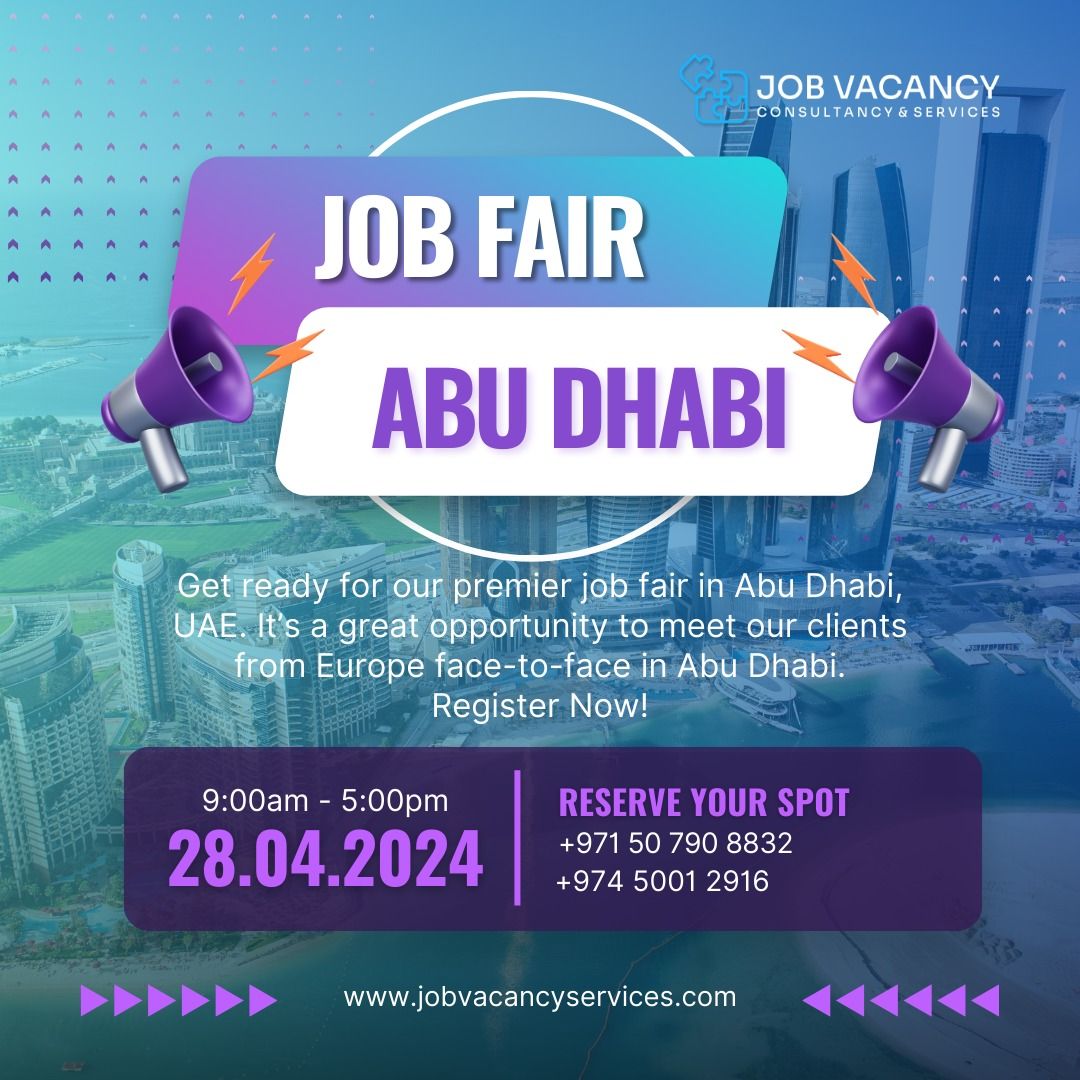 Another JOB FAIR in ABU DHABI