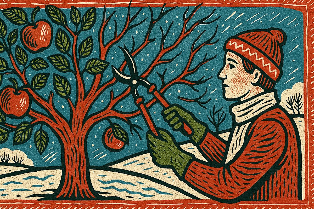 Let\u2019s Go Christmas Wassailing! Winter Apple Tree Pruning in the Orchard