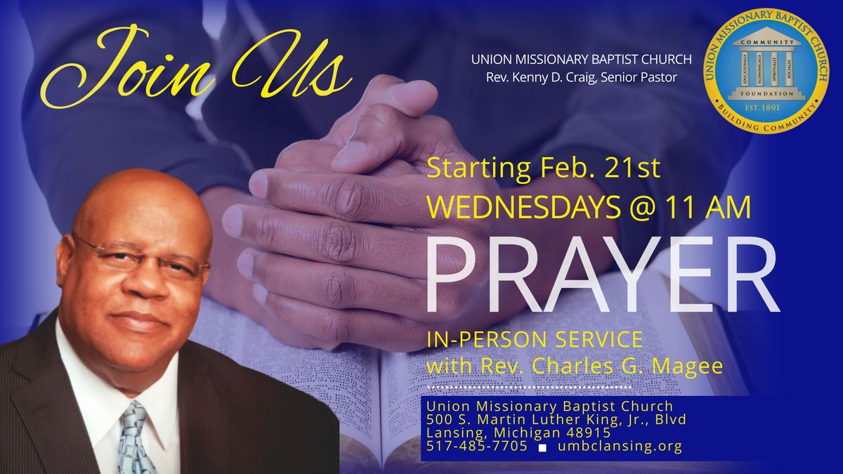 UMBC Wednesdays Bible Study Lesson with Rev. Charles Magee (11:00 a.m.)