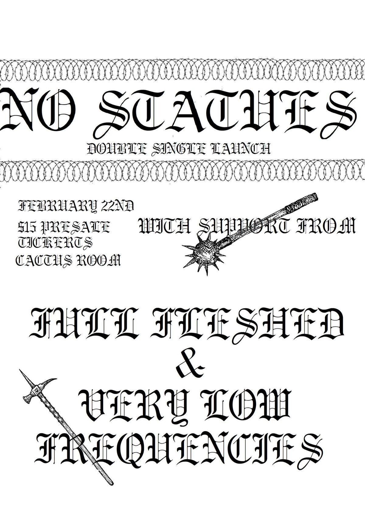 NO STATUES SINGLE LAUNCH \/\/ FULL FLESHED \/\/ VERY LOW FREQUENCIES