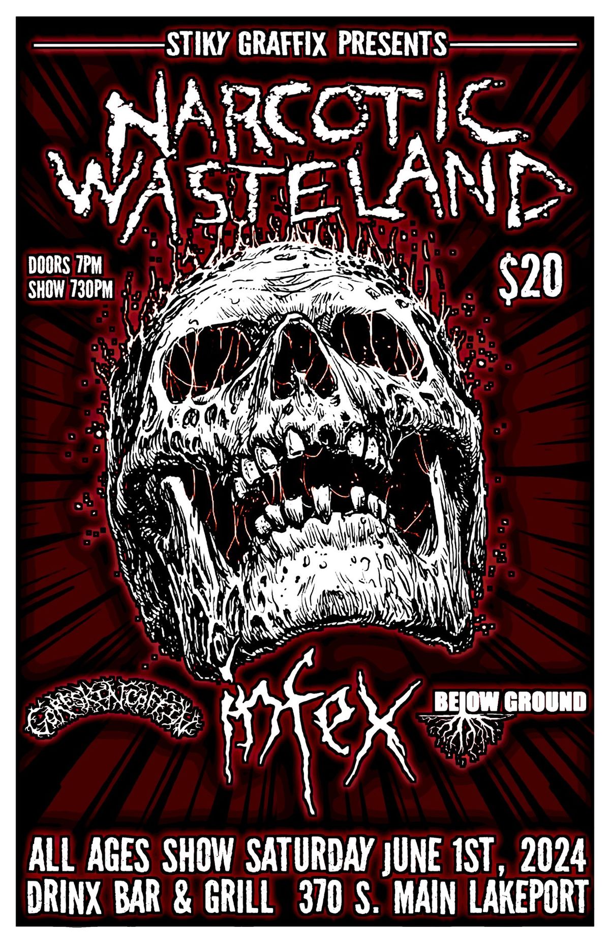 Death Metal at Drinx with Narcotic Wasteland
