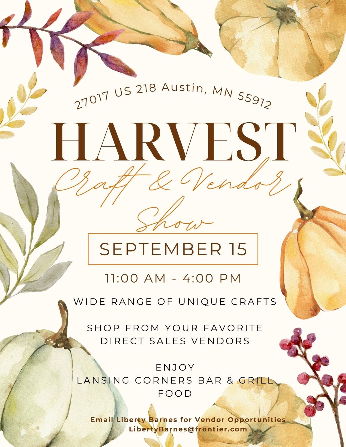 **Harvest Craft & Vendor Show**