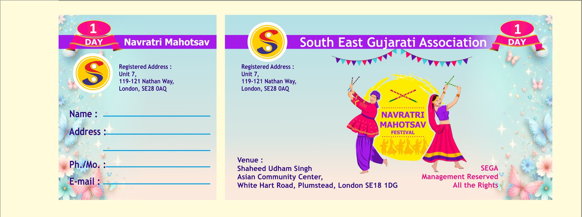 Navratri 2025 Daily Ticket