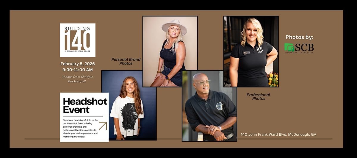 February 2026 Headshot & Bio Video Event
