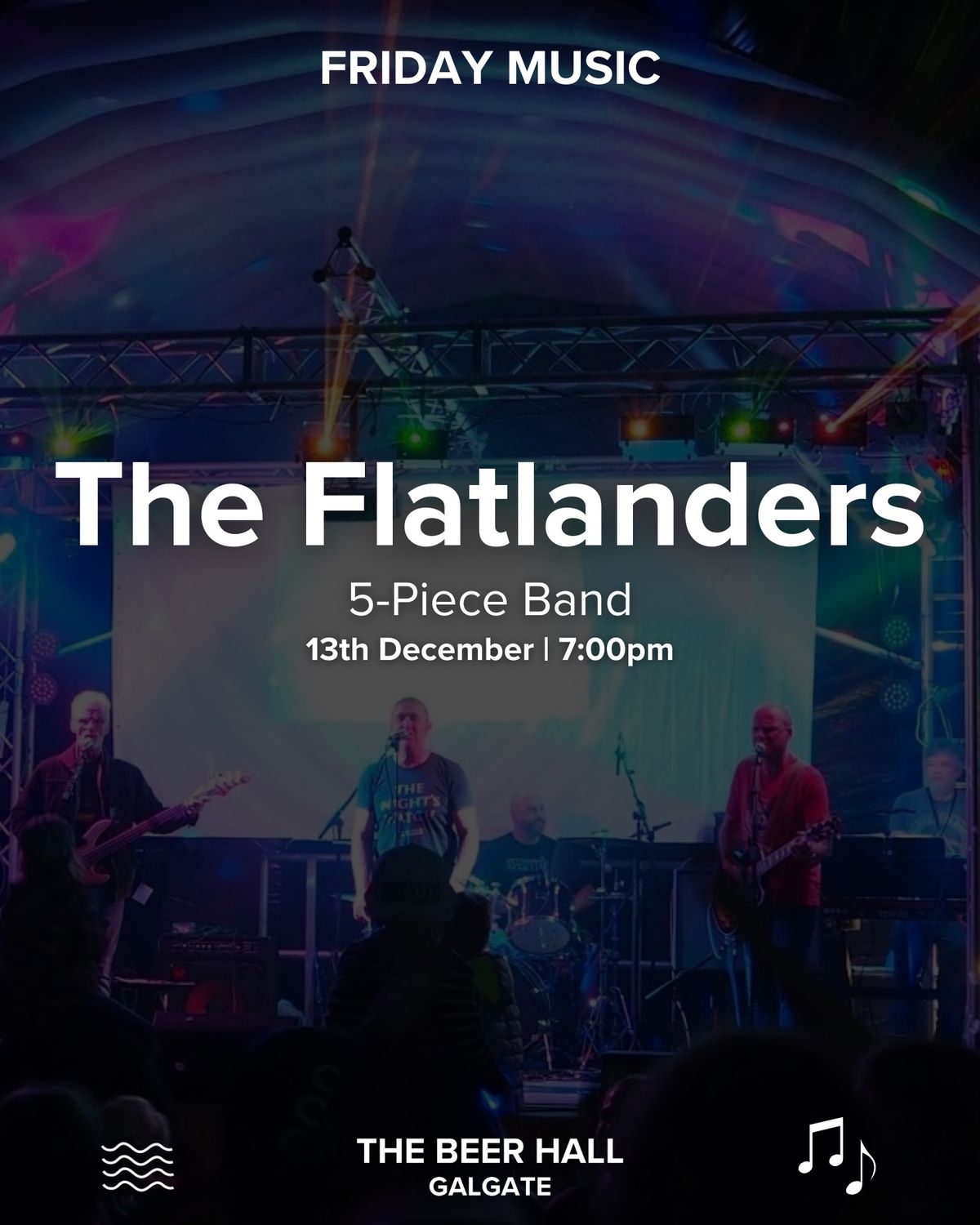 Galgate Live Music: The Flatlanders 5-Piece Rock Band \ud83c\udfb8