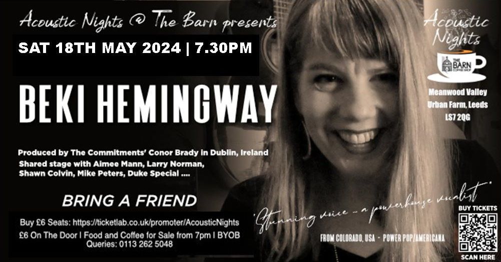 BEKI HEMINGWAY in concert | Meanwood | Leeds