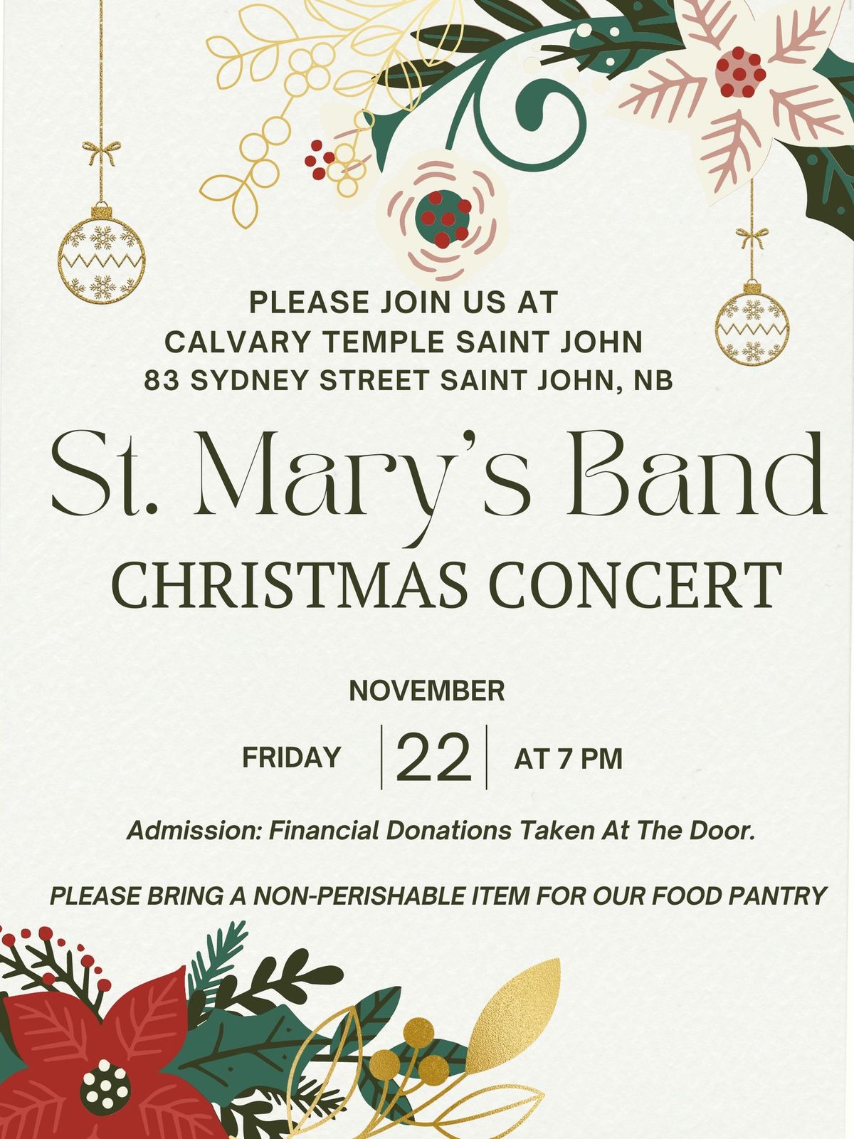 Saint Mary's Band Christmas Concert