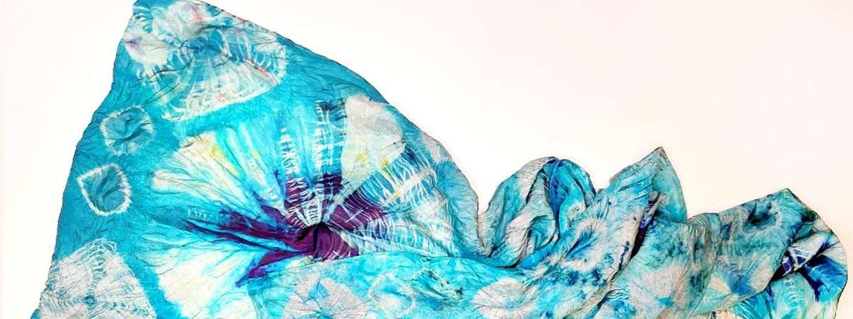 Shibori-dyed Scarf