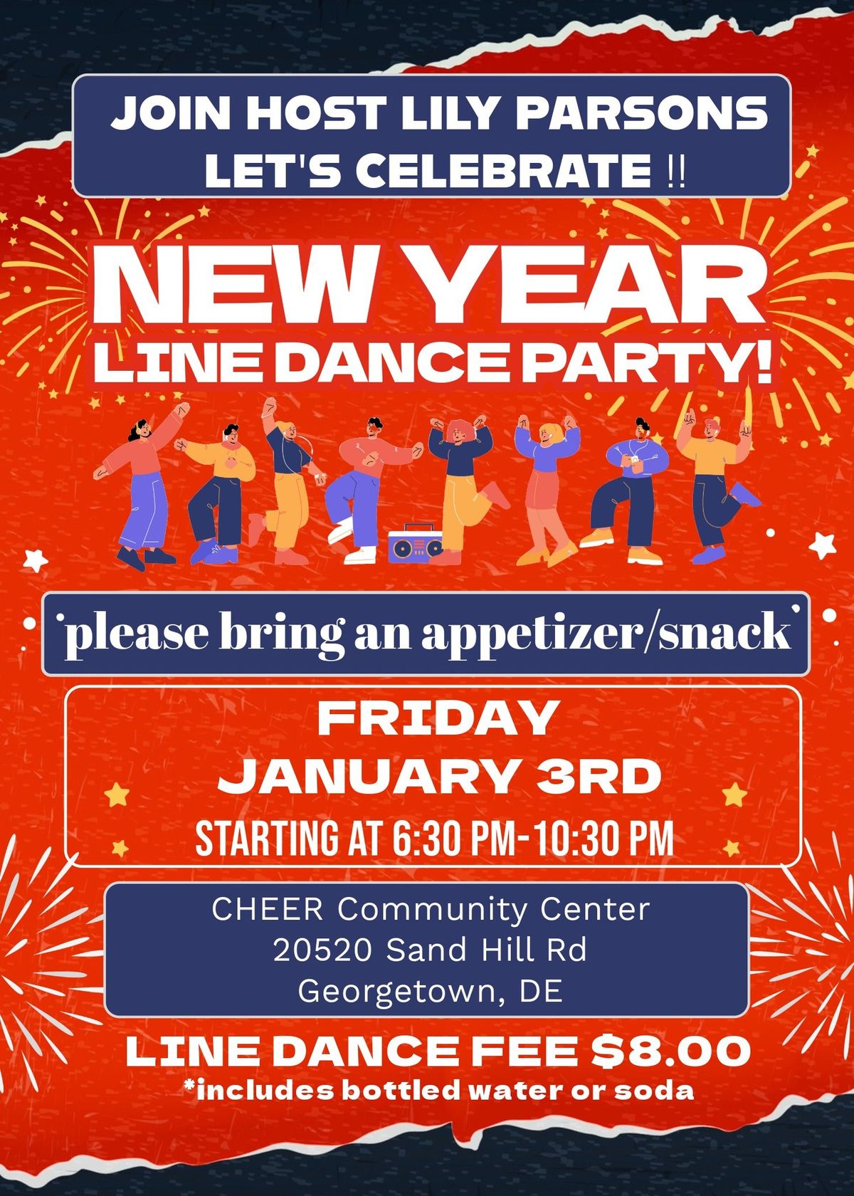 NEW YEAR LINE DANCE PARTY WITH LILY PARSONS!