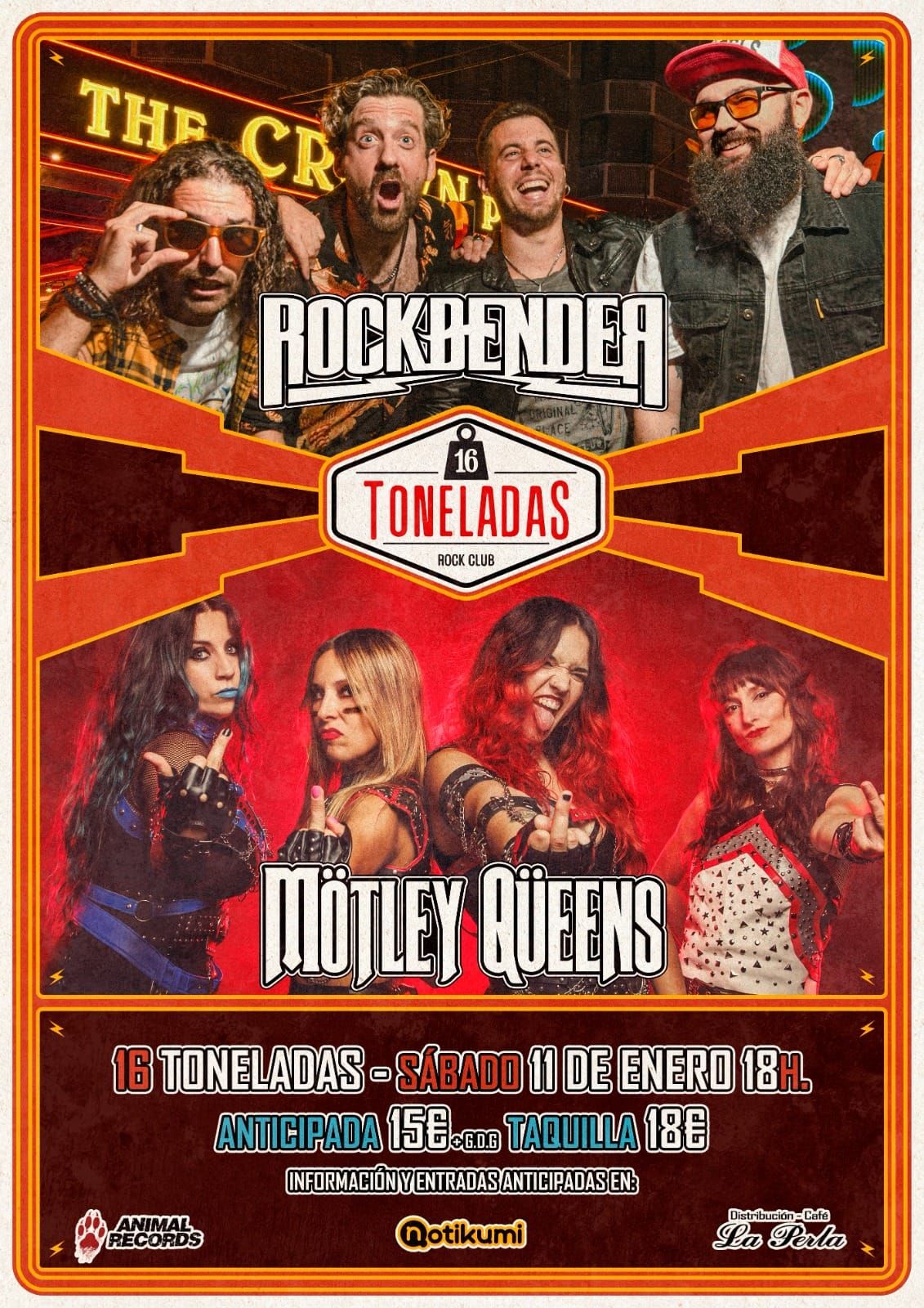 Rockbender & Motley Queens en Valencia