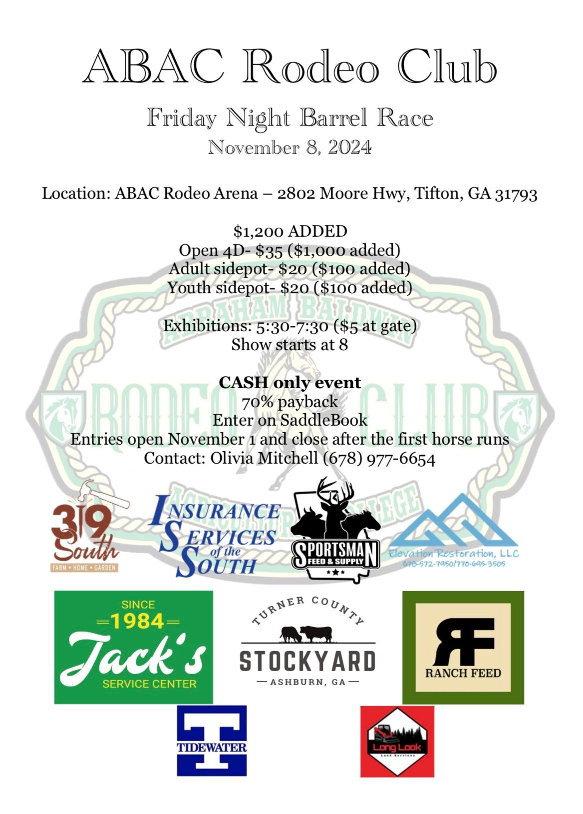 ABAC Rodeo Club Barrel Race