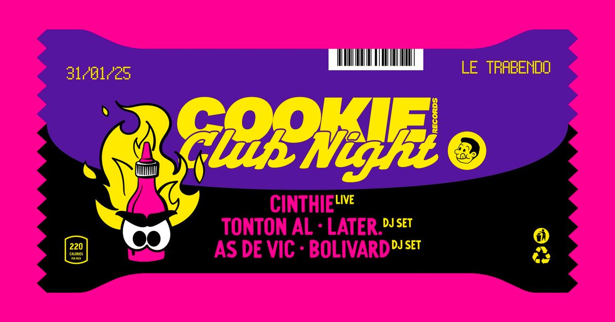 Cookie Records Club Night w\/ CINTHIE & more