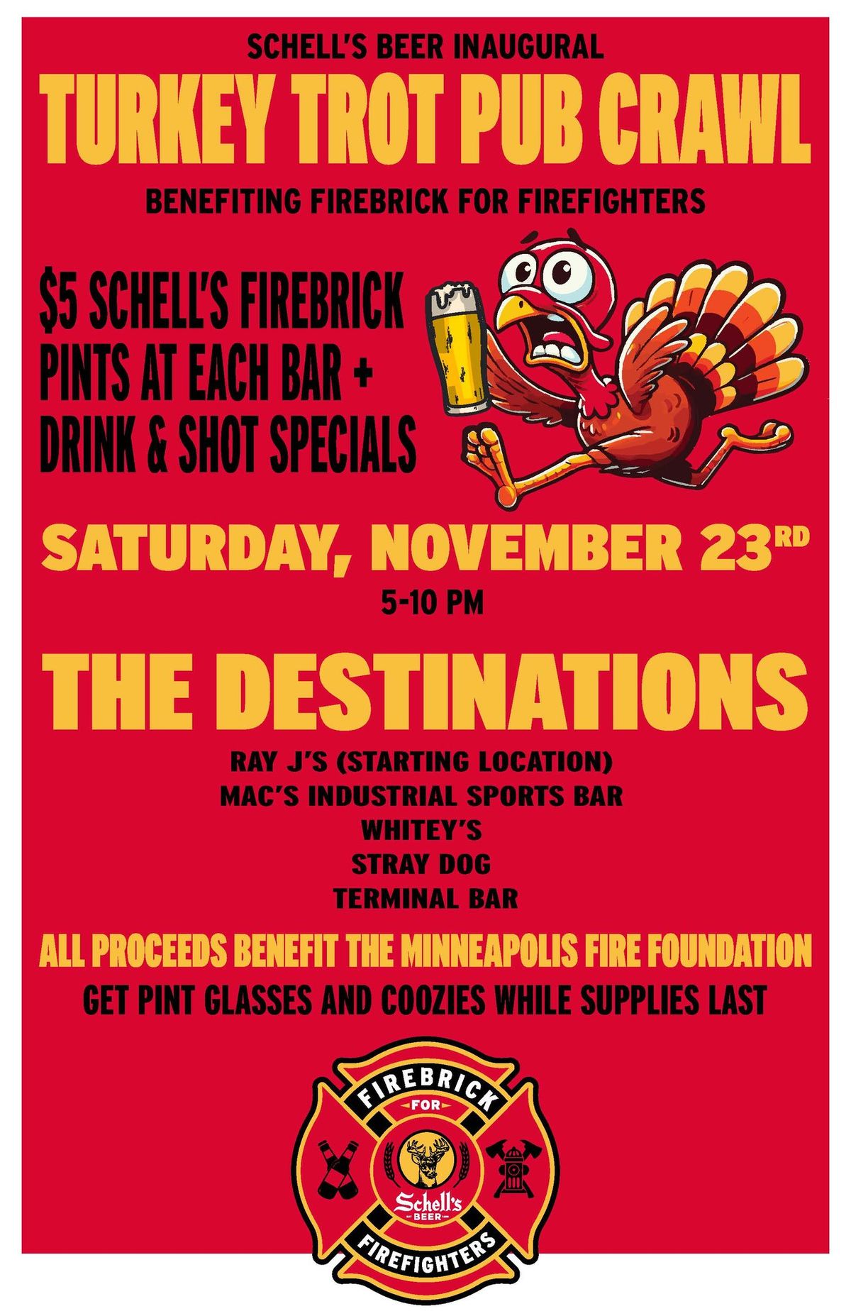 Minneapolis Fire Foundation Benefit Pub Crawl