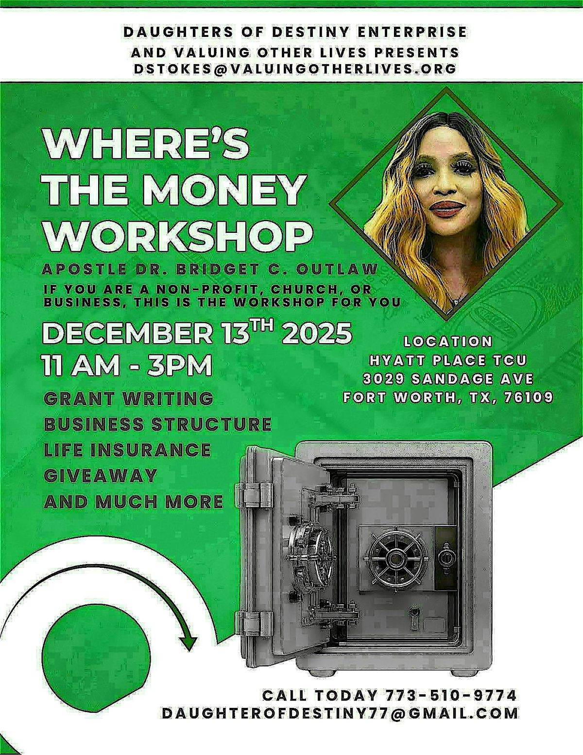WHERE\u2019S THE MONEY WORKSHOP